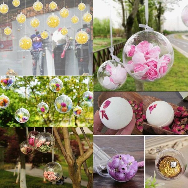 party decoration 20pcs/10 pairs christmas tress hanging decorations ball transparent open plastic clear ornament gift present box supplies
party decoration 20pcs/10 pairs christmas tress hanging decorations ball transparent open plastic clear ornament gift present box supplies