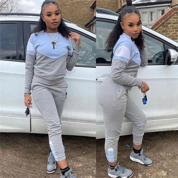 women's two piece pants young party lady fashion o neck bro and casual tracksuits high street outfits, White
women's two piece pants young party lady fashion o neck bro and casual tracksuits high street outfits, White