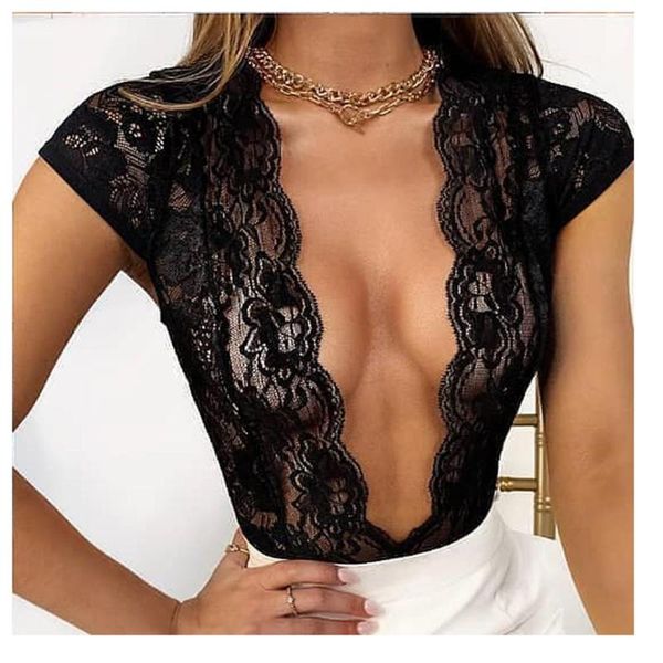 women see through bodysuit back high leg cut short sleeves deep v thong one piece swimsuit with lace women's jumpsuits & rompers, Black;white
women see through bodysuit back high leg cut short sleeves deep v thong one piece swimsuit with lace women's jumpsuits & rompers, Black;white
