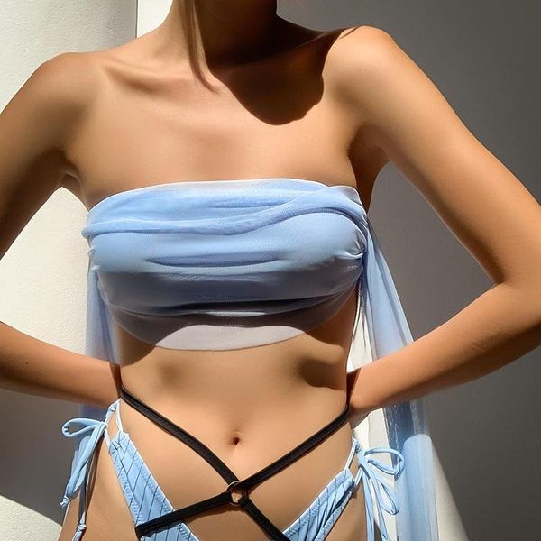 women's tanks & camis summer beach mesh hollow european and american style cross-border strap casual temperament wrapped chest drop, White
women's tanks & camis summer beach mesh hollow european and american style cross-border strap casual temperament wrapped chest drop, White