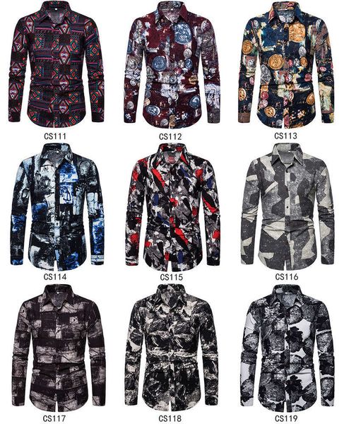 men's casual shirts shirtautumn and winter floral men's casual large size long sleeve shirt fashion multicolor slim fit ctn4, White;black
men's casual shirts shirtautumn and winter floral men's casual large size long sleeve shirt fashion multicolor slim fit ctn4, White;black