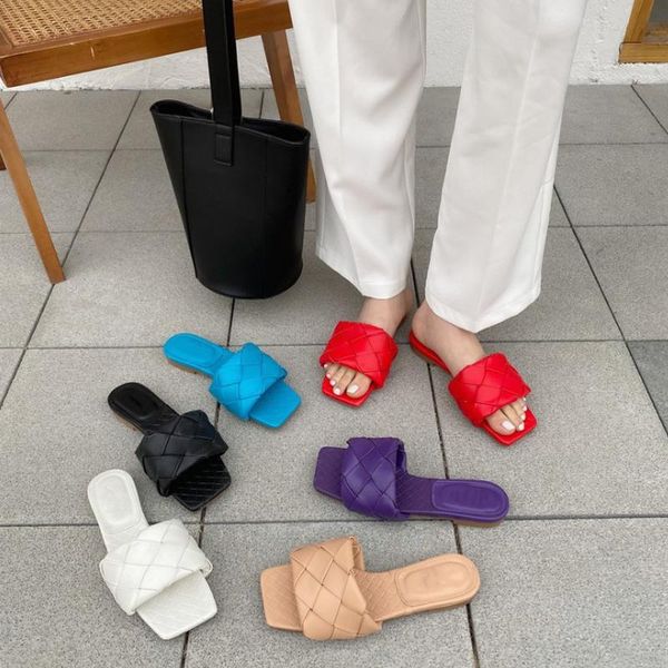 slippers 2021 brand shoes, women's leather woven sandals, the latest open slippers, casual summer beach field, Black
slippers 2021 brand shoes, women's leather woven sandals, the latest open slippers, casual summer beach field, Black