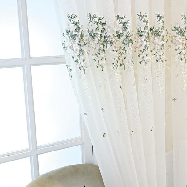 white embroidered floral tulle curtains for bedroom sheer window living room ready made curtain & drapes
white embroidered floral tulle curtains for bedroom sheer window living room ready made curtain & drapes