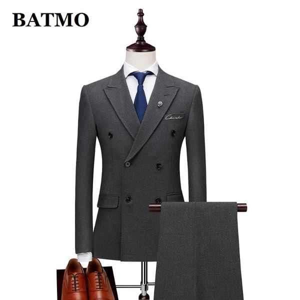 men's suits & blazers batmo 2021 arrival double breasted men,men's suits,casual men,jacket+pant+vest xz095, White;black
men's suits & blazers batmo 2021 arrival double breasted men,men's suits,casual men,jacket+pant+vest xz095, White;black