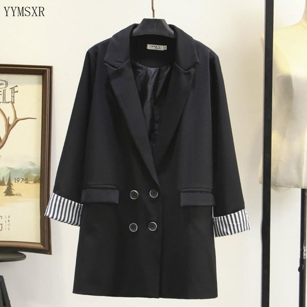women's suits & blazers plus size xl-4xl jacket feminine korean version of the striped high-quality ladies black blazer casual coat fem, White;black
women's suits & blazers plus size xl-4xl jacket feminine korean version of the striped high-quality ladies black blazer casual coat fem, White;black