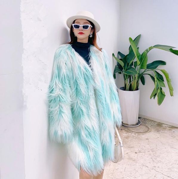 women's fur & faux women x-long section imitation jackets turn down collar fashion winter autumn warm thick fake outwears j3394, Black
women's fur & faux women x-long section imitation jackets turn down collar fashion winter autumn warm thick fake outwears j3394, Black