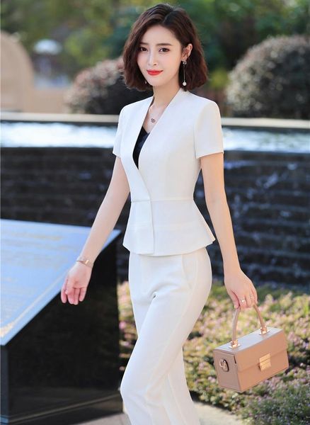 novelty white formal business suits with jackets and pants for women work wear female pantsuits blazers women's two piece
novelty white formal business suits with jackets and pants for women work wear female pantsuits blazers women's two piece