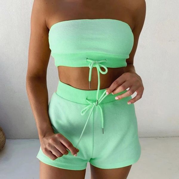 strapless and shorts women tracksuits set fashion summer clothing two pieces tracksuit drawstring suit female sexy, Gray
strapless and shorts women tracksuits set fashion summer clothing two pieces tracksuit drawstring suit female sexy, Gray