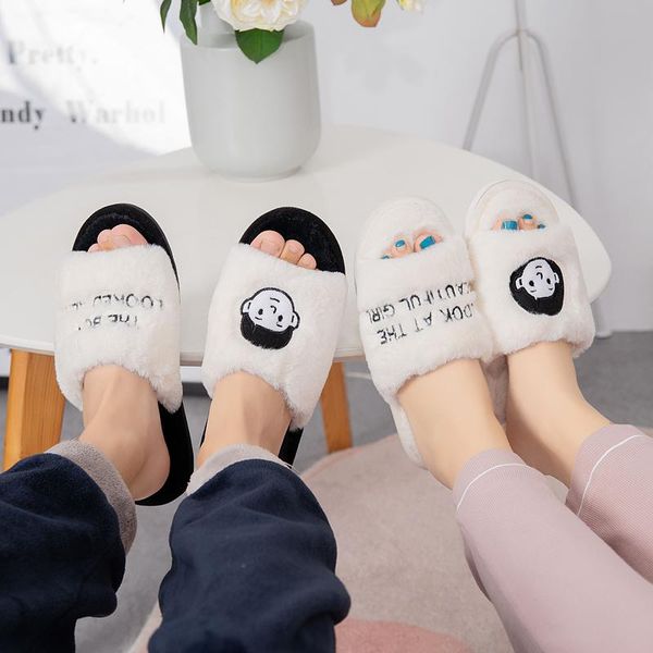 slippers winter indoor women's plush fur house couple warm fluffy women autumn fashion home man slides 2021, Black
slippers winter indoor women's plush fur house couple warm fluffy women autumn fashion home man slides 2021, Black