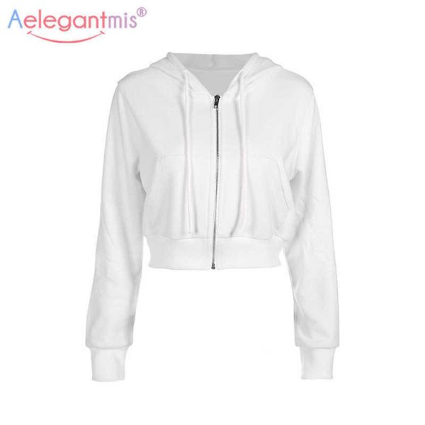 aelegantmis autumn fashion casual women hoodies long sleeve short hooded sweatshirts ladies hoodie coat outerwear 210607, Black
aelegantmis autumn fashion casual women hoodies long sleeve short hooded sweatshirts ladies hoodie coat outerwear 210607, Black