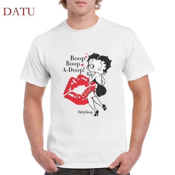 men's t-shirts betty for fans kisses print t shirt 100% cotton kawaii cartoon anime graphic tshirt gothic punk oversized men/women', White;black 
men's t-shirts betty for fans kisses print t shirt 100% cotton kawaii cartoon anime graphic tshirt gothic punk oversized men/women', White;black
