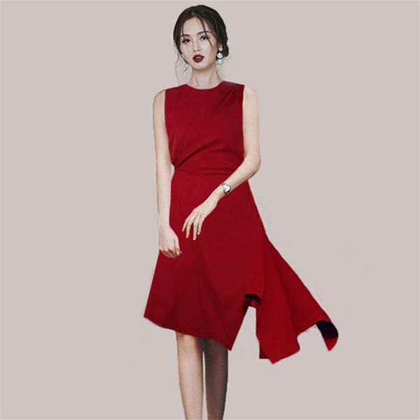 party dresses ladies summer korea sleeveless crew neck linen long maxi clothes irregular dresses 210602, Black;gray
party dresses ladies summer korea sleeveless crew neck linen long maxi clothes irregular dresses 210602, Black;gray