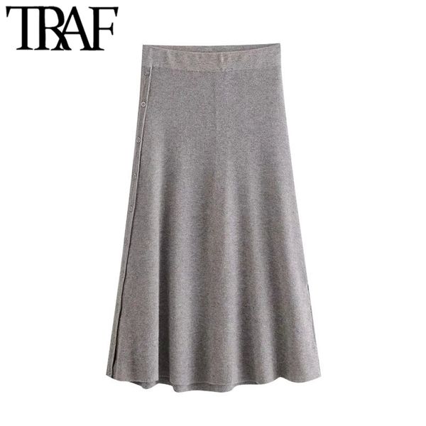 women chic fashion with buttons knitted midi skirt vintage high elastic waist office wear female skirts mujer 210507, Black
women chic fashion with buttons knitted midi skirt vintage high elastic waist office wear female skirts mujer 210507, Black