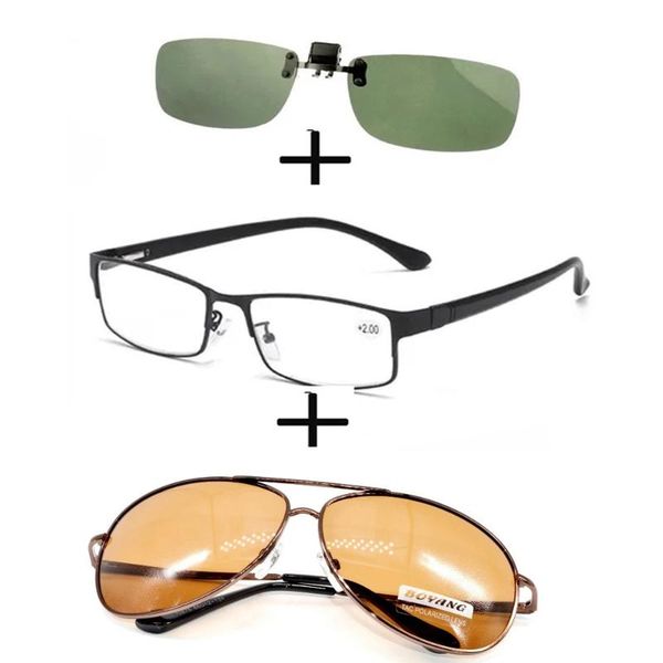 sunglasses 3pcsrectangular metal black business reading glasses for men women + alloy polarized pilot clip, White;black
sunglasses 3pcsrectangular metal black business reading glasses for men women + alloy polarized pilot clip, White;black