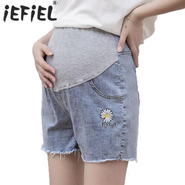womens shorts jean loose maternity stretchy adjustable high waist belly pants pregnancy pocket summer denim bottoms, White
womens shorts jean loose maternity stretchy adjustable high waist belly pants pregnancy pocket summer denim bottoms, White
