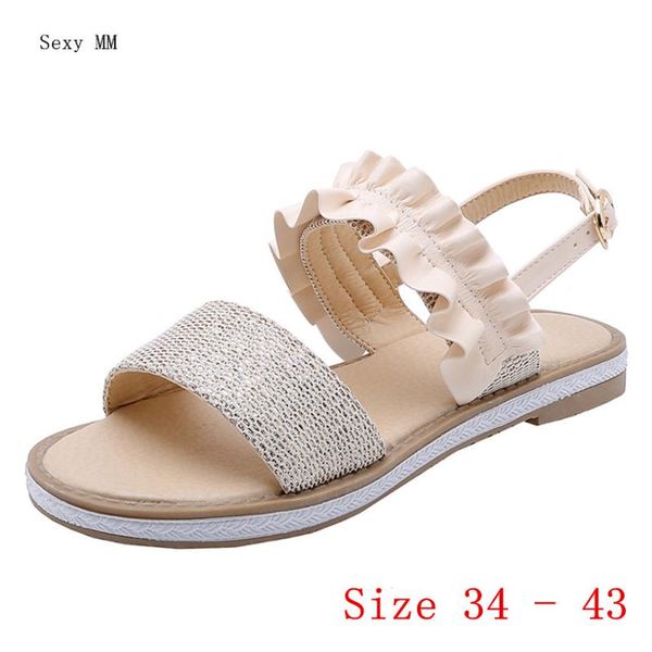 summer style shoes slides women flat sandals woman flip flops slippers gladiator plus size 34 - 43, Black
summer style shoes slides women flat sandals woman flip flops slippers gladiator plus size 34 - 43, Black
