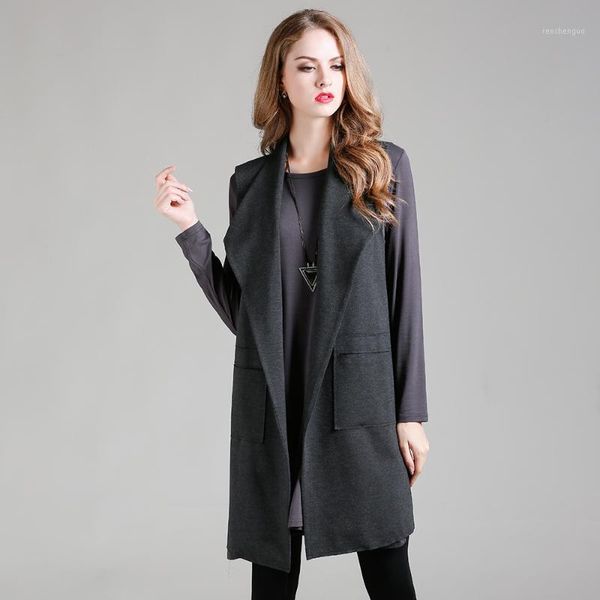 women's vests fashion women autumn sleeveless vest waistcoat lady office wear suit lapel jacket long cardigan coat outwear clothes with, Black;white
women's vests fashion women autumn sleeveless vest waistcoat lady office wear suit lapel jacket long cardigan coat outwear clothes with, Black;white