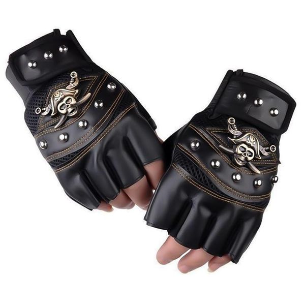 cycling gloves skulls rivet pu leather fingerless men women fashion hip hop women's gym punk half finger men's, Black
cycling gloves skulls rivet pu leather fingerless men women fashion hip hop women's gym punk half finger men's, Black