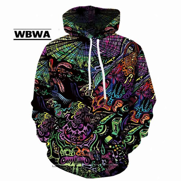 men's hoodies & sweatshirts wbwa 3d hoodies psychedelic male element with abstract casual anime graffiti impression funny ie printed x8, Black
men's hoodies & sweatshirts wbwa 3d hoodies psychedelic male element with abstract casual anime graffiti impression funny ie printed x8, Black
