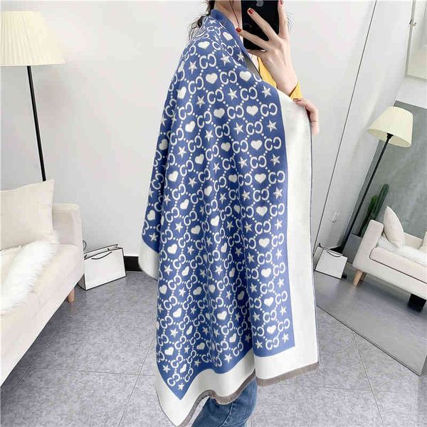 70% off design scarf 2021 korean autumn and winter new imitation cashmere women's thickened warm shawl, Blue;gray
70% off design scarf 2021 korean autumn and winter new imitation cashmere women's thickened warm shawl, Blue;gray