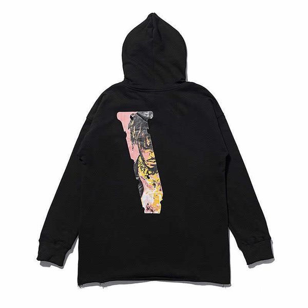 men's hoodie big v men and women loose casual smoked angel friend long vloness sleeve, Black
men's hoodie big v men and women loose casual smoked angel friend long vloness sleeve, Black