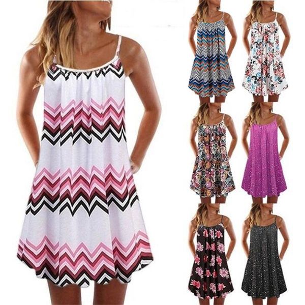 casual dresses 2021 women printed sling beach summer bohemian loose sleeveless mini dress holiday vestidos plus size xs-5xl, Black;gray
casual dresses 2021 women printed sling beach summer bohemian loose sleeveless mini dress holiday vestidos plus size xs-5xl, Black;gray
