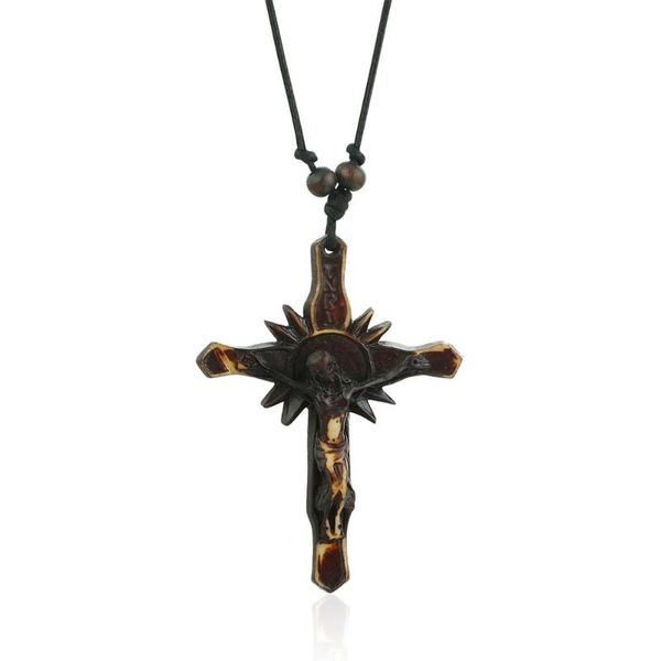 pendant necklaces large catholic crucifix jesus necklace fashion acrylic cross women men religious jewelry rope chain tnri mn311, Silver
pendant necklaces large catholic crucifix jesus necklace fashion acrylic cross women men religious jewelry rope chain tnri mn311, Silver