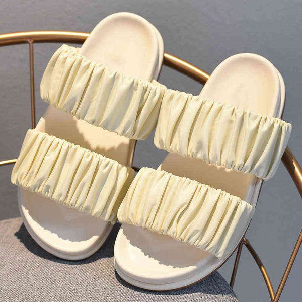 nxy slippers women sandals shoes womvn woman summer flat damen luxury slides pleat upper rubber outsole sandalia boutique 220125, Black
nxy slippers women sandals shoes womvn woman summer flat damen luxury slides pleat upper rubber outsole sandalia boutique 220125, Black
