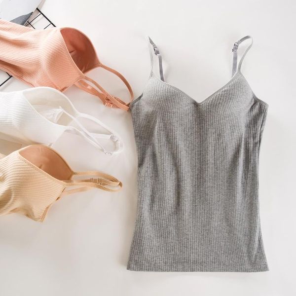 women's tanks & camis ladies tank women padded bras fashion adjustable strap vest, White
women's tanks & camis ladies tank women padded bras fashion adjustable strap vest, White