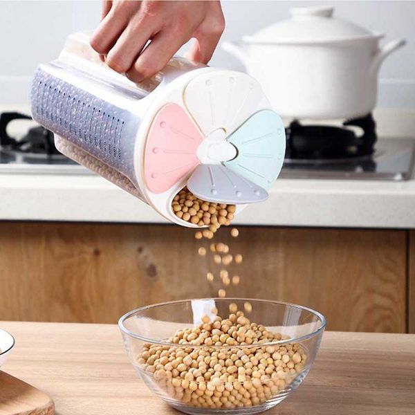storage bottles & jars 4grids plastic kitchen cereal dispenser box rotating dry container
storage bottles & jars 4grids plastic kitchen cereal dispenser box rotating dry container