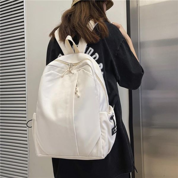 backpack women's backpacks solid color student school bags for women teenager 2021 travel female large capacity schoolbag
backpack women's backpacks solid color student school bags for women teenager 2021 travel female large capacity schoolbag