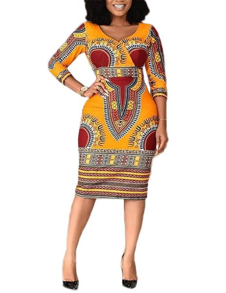 casual dresses yl women elegant three quarter sleeves v neck skinny midi dress african ethnic style print knee length mujer vestidos, Black;gray
casual dresses yl women elegant three quarter sleeves v neck skinny midi dress african ethnic style print knee length mujer vestidos, Black;gray