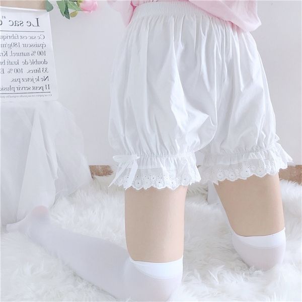 japanese style lantern leggings white lace shorts lolita cute summer safety 210601, Black
japanese style lantern leggings white lace shorts lolita cute summer safety 210601, Black