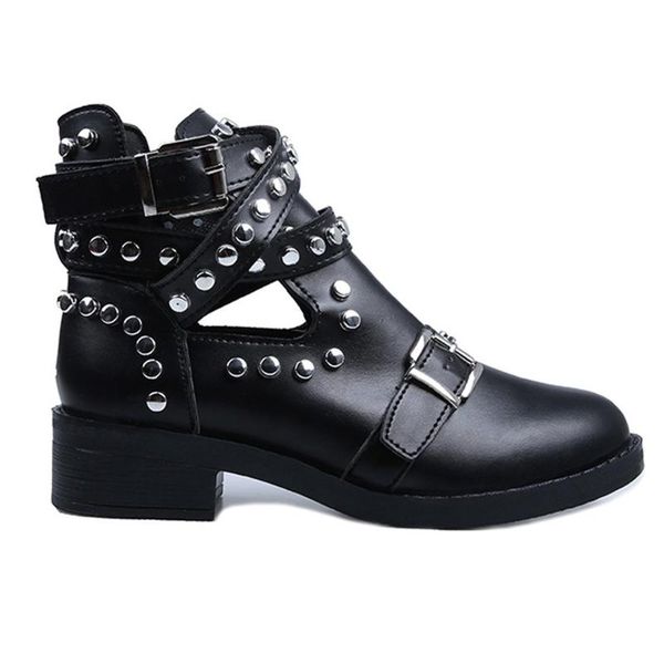 boots 2021 women fashion rivet belt buckle ankle boot student casual large size single roman laarzen bottes a50, Black
boots 2021 women fashion rivet belt buckle ankle boot student casual large size single roman laarzen bottes a50, Black