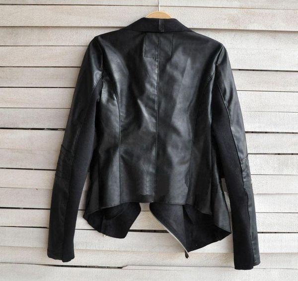 women's leather & faux 2021 ladies short pu jacket women diagonal zipper motorcycle bike basic street outerwear coat, Black
women's leather & faux 2021 ladies short pu jacket women diagonal zipper motorcycle bike basic street outerwear coat, Black