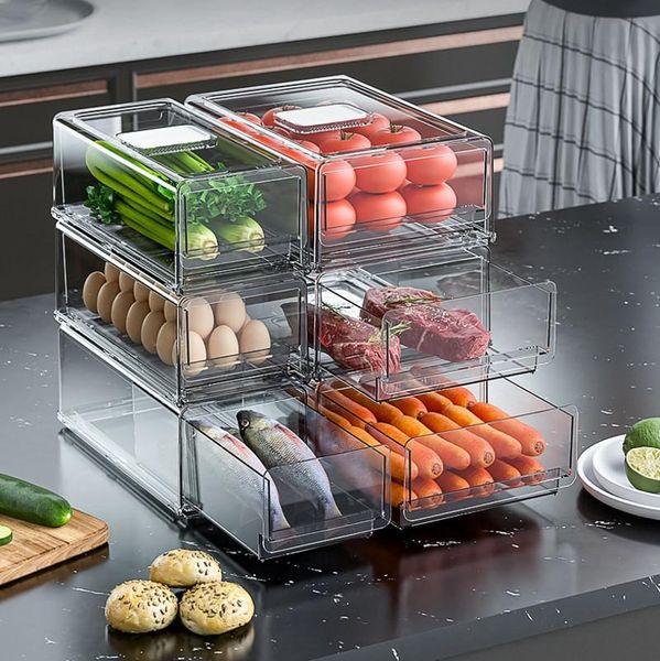 storage drawers kitchen refrigerator transparent organizer stackable fresh-keeping er drawer fruit food box sorting bins
storage drawers kitchen refrigerator transparent organizer stackable fresh-keeping er drawer fruit food box sorting bins
