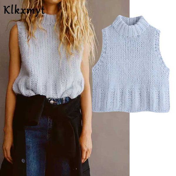 klkxmyt za women fashion wool cropped knitted vest sweater vintage high neck sleeveless female waistcoat chic 210527, Black;white
klkxmyt za women fashion wool cropped knitted vest sweater vintage high neck sleeveless female waistcoat chic 210527, Black;white