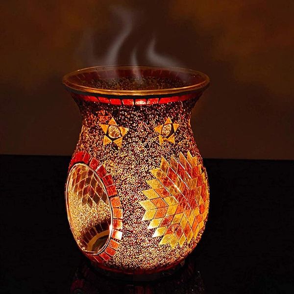 candle holders mosaic glass oil burner, essential diffuser, holder, melt holder for cafe home decorate
candle holders mosaic glass oil burner, essential diffuser, holder, melt holder for cafe home decorate