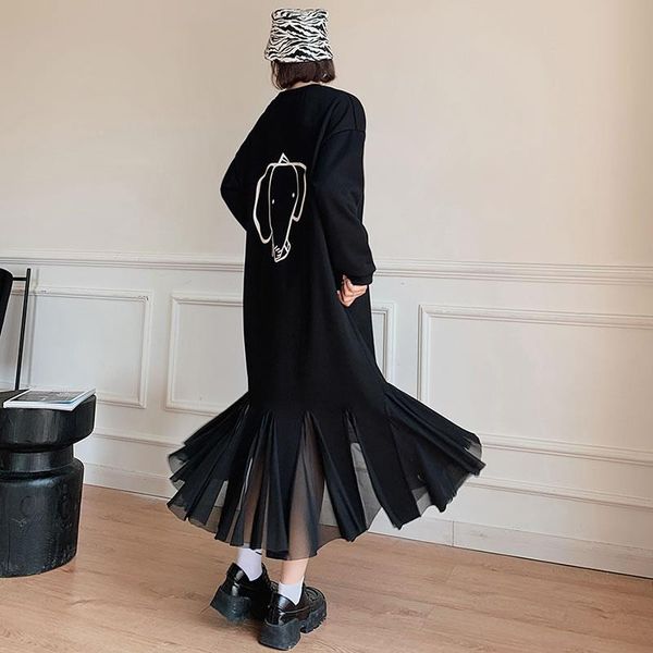 casual dresses xitao korean style plus size women long sleeve thick warm o neck spliced mesh hem woman dress winter wj13841 6uxq, Black;gray
casual dresses xitao korean style plus size women long sleeve thick warm o neck spliced mesh hem woman dress winter wj13841 6uxq, Black;gray