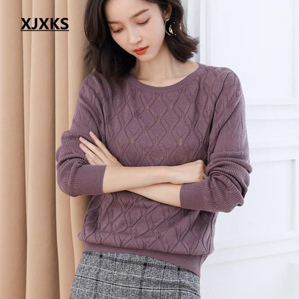 women's sweaters xjxks 2021 autumn winter high-end cashmere knitted sweater women pullover loose plus size comfortable casual, White;black
women's sweaters xjxks 2021 autumn winter high-end cashmere knitted sweater women pullover loose plus size comfortable casual, White;black