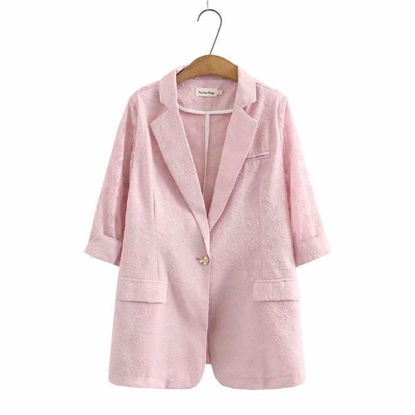plus size outerwear & coats single button jackets women 2021 half sleeve suit collar lace summer coat pink black color
plus size outerwear & coats single button jackets women 2021 half sleeve suit collar lace summer coat pink black color