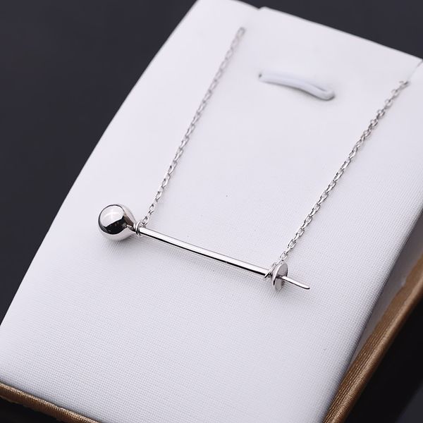 s925 silver small ball female pendant necklace pearl clavicle cover chain pearl diy accessories empty support 295
s925 silver small ball female pendant necklace pearl clavicle cover chain pearl diy accessories empty support 295