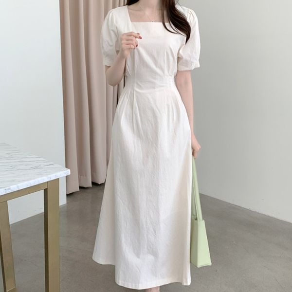 casual dresses new summer gentle solid color square neck ladies high waist chic fashion all-match slim short-sleeved dress dzv, Black;gray
casual dresses new summer gentle solid color square neck ladies high waist chic fashion all-match slim short-sleeved dress dzv, Black;gray