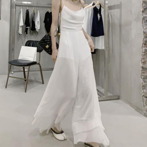 women's jumpsuits & rompers jumpsuit women high waist straight wide leg pants chiffon 2021 summer solid suspenders casual streetwear co, Black;white
women's jumpsuits & rompers jumpsuit women high waist straight wide leg pants chiffon 2021 summer solid suspenders casual streetwear co, Black;white