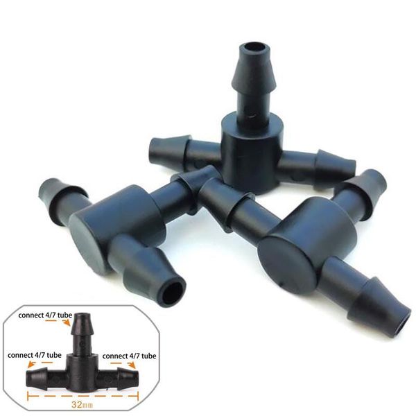 way connector adapter splitter t-shape 4/7mm tube hose watering system pipe for home garden agriculture plumbing irrigation equipments
way connector adapter splitter t-shape 4/7mm tube hose watering system pipe for home garden agriculture plumbing irrigation equipments