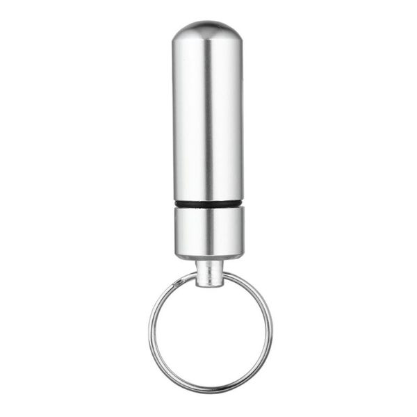 mini portable waterproof aluminum silver box case bottle cache holder container with key-chain key outdoor gadgets
mini portable waterproof aluminum silver box case bottle cache holder container with key-chain key outdoor gadgets