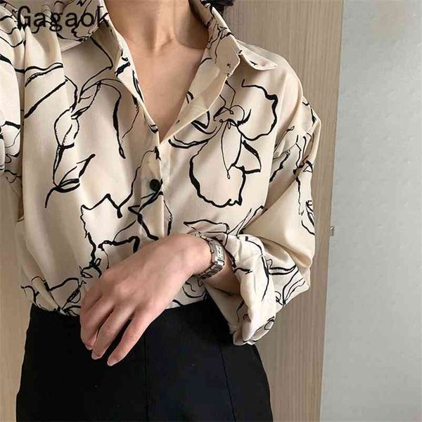 women vintage shirt summer turn-down collar floral print loose casual chic simple full and blouses ins 210531, White
women vintage shirt summer turn-down collar floral print loose casual chic simple full and blouses ins 210531, White