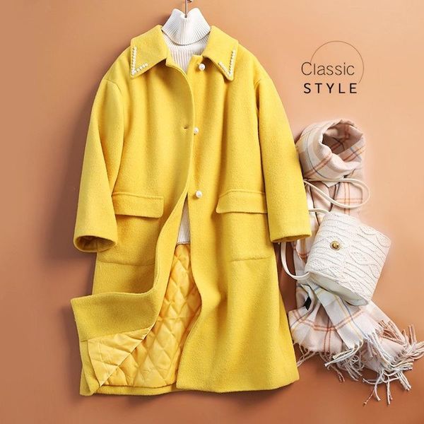 women's wool & blends coat women temperament woolen female thickening clothing wholesale, Black
women's wool & blends coat women temperament woolen female thickening clothing wholesale, Black