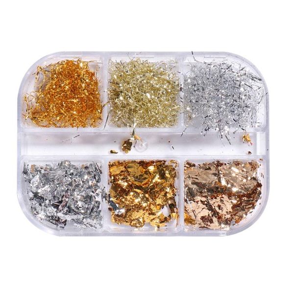 nail art decorations 2 boxes foil glitter decor sequins diy stickers supplies, Silver;gold
nail art decorations 2 boxes foil glitter decor sequins diy stickers supplies, Silver;gold