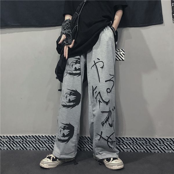 capri retro japanese anime streetwear women's high-waisted plus casual size female pants wide leg in straight line couple's clothe, Black;white
capri retro japanese anime streetwear women's high-waisted plus casual size female pants wide leg in straight line couple's clothe, Black;white